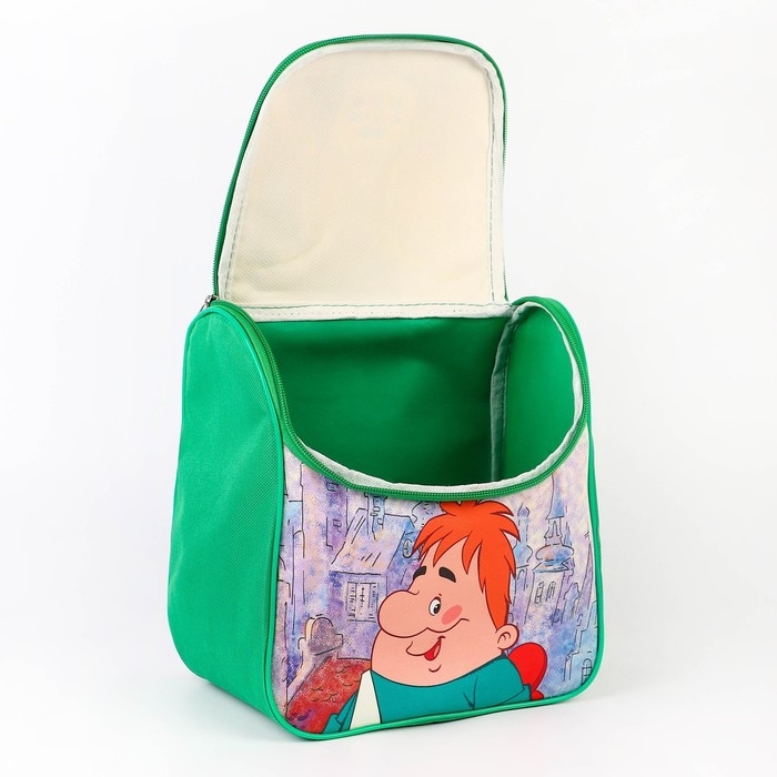 Рюкзак детский на молнии сверху, Текстиль, 20 см х 11 см х 26 см Рюкзак детский на молнии сверху, Текстиль, 20 см х 11 см х 26 см "Малыш и Карлсон", Союзмультфильм