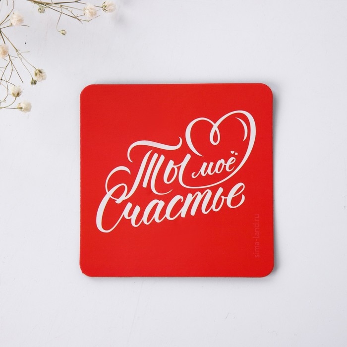 Брелок для ключей и магнит &laquo;Ты мое счастье&raquo;, подарочный набор, 14,5 х 12,8 см.