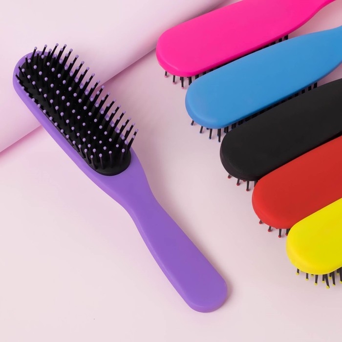 Расчёска массажная, 4 × 20 см, цвет МИКС Расчёска массажная, 4 × 20 см, цвет МИКС