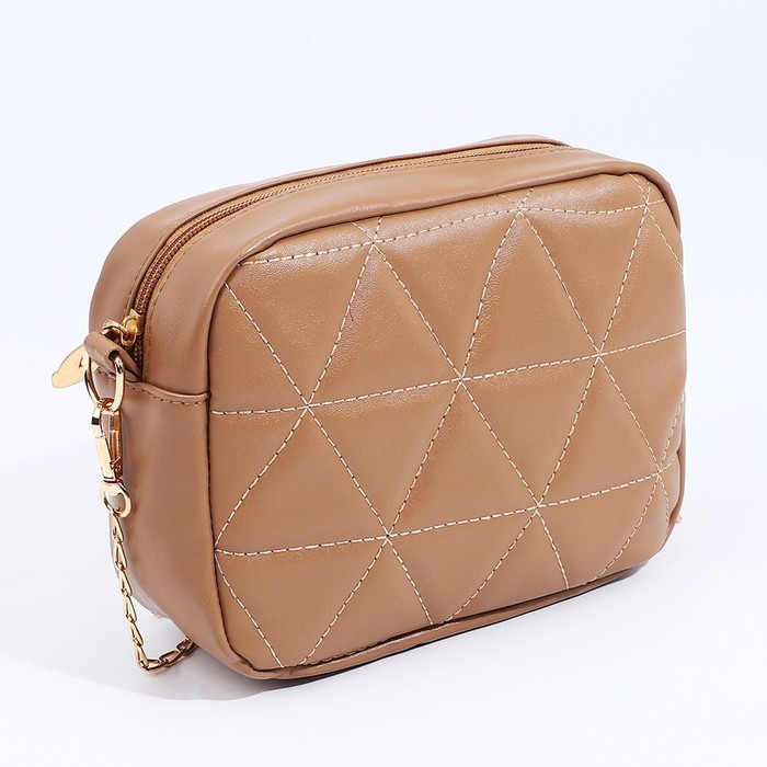 Сумка кросс-боди на молнии, цвет бежевый Сумка кросс-боди на молнии, цвет бежевый