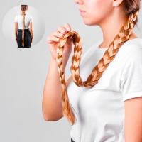 Коса на резинке &laquo;Блондинка&raquo;, длина 70 см