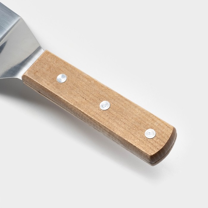 Лопатка из нержавеющей стали Доляна, 30,5&times;7,5 см