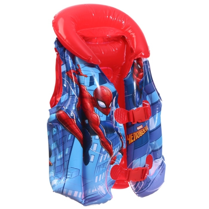Жилет надувной «Человек Паук», для плавания, детский, цвет синий Жилет надувной «Человек Паук», для плавания, детский, цвет синий