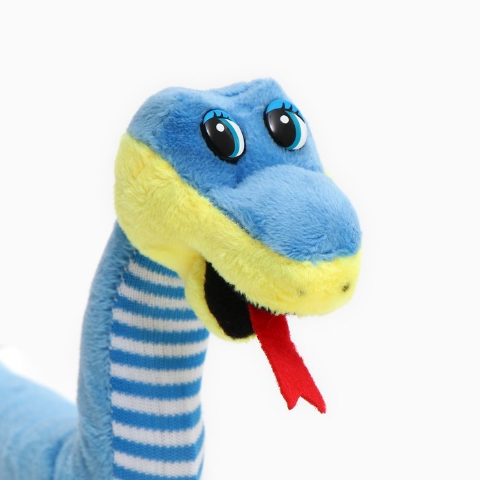 Мягкая игрушка «Змея», с полосатым животом, 42 см, цвет МИКС Мягкая игрушка «Змея», с полосатым животом, 42 см, цвет МИКС