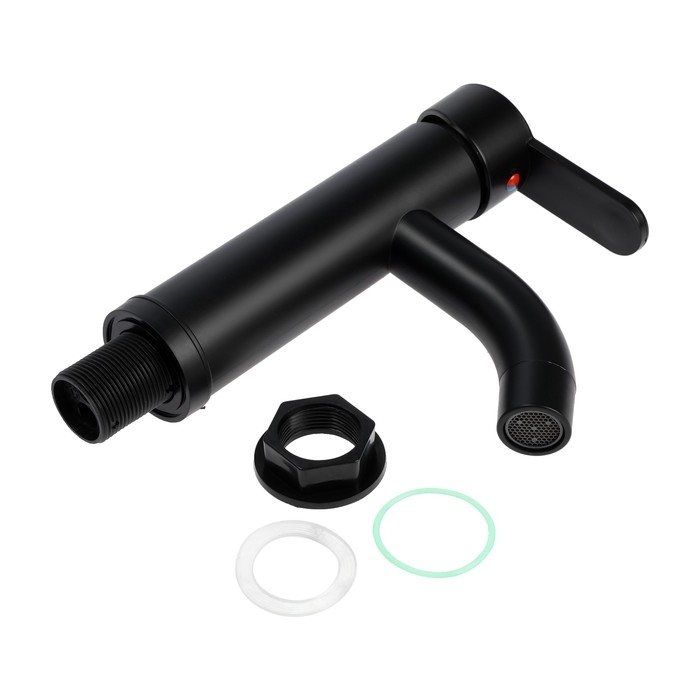 Смеситель для раковины ZEIN Z3653, однорычажный, высота излива 8 см, ABS-пластик, черный Смеситель для раковины ZEIN Z3653, однорычажный, высота излива 8 см, ABS-пластик, черный