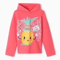 Толстовка для девочек, цвет коралловый, рост 122 см Толстовка для девочек, цвет коралловый, рост 122 см