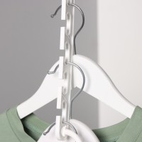 Вешалка органайзер трансформер, 24 см, 5 крючков, цвет белый Вешалка органайзер трансформер, 24 см, 5 крючков, цвет белый