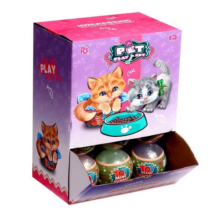 Игрушка-сюрприз в шаре «Котята», МИКС Игрушка-сюрприз в шаре «Котята», МИКС