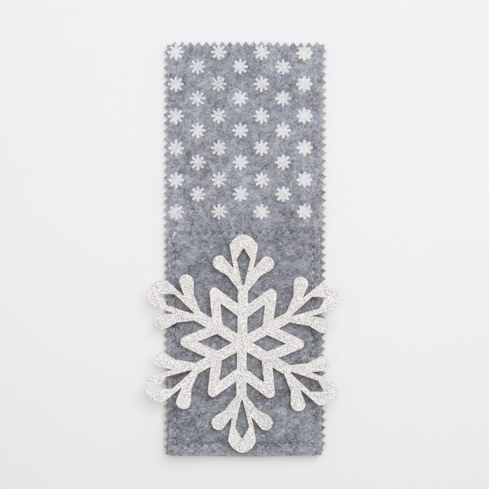 Набор конвертов для столовых приборов Доляна "Снежинка" - 4 шт.