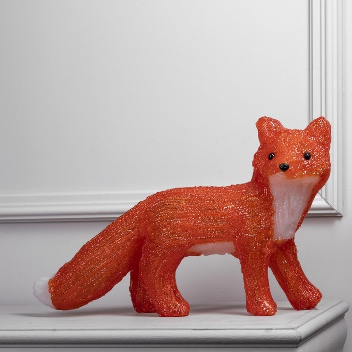 Светодиодная фигура &laquo;Лисица&raquo; 46 &times; 12 &times; 21 см, акрил, 50 LED, 220 В, свечение белое