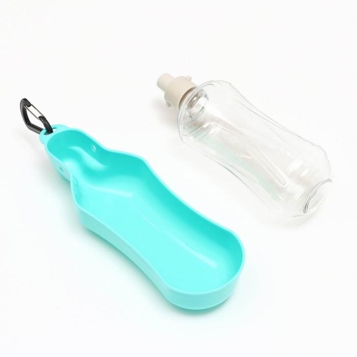 Поилка прогулочная фигурная, 500 мл, с мягким носиком, бирюзовая Поилка прогулочная фигурная, 500 мл, с мягким носиком, бирюзовая