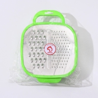 Тёрка с контейнером Доляна &laquo;Универсал&raquo;, 2 в 1, 19&times;14,5&times;3,5 см, цвет МИКС