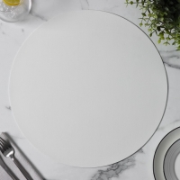 Салфетка сервировочная на стол &laquo;Тэм&raquo;, d=38 см, цвет белый