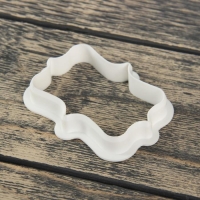 Набор форм для печенья Доляна &laquo;Рамки&raquo;, 4 шт: 9&times;7,5 / 8,7&times;6,6 / 8&times;9 / 8,5&times;6,5 см, цвет белый