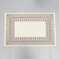 Коврик для ванной SAVANNA &laquo;Лия&raquo;, 60&times;90 см, цвет бело-коричневый