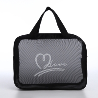 Косметичка на молнии, цвет чёрный Косметичка на молнии, цвет чёрный