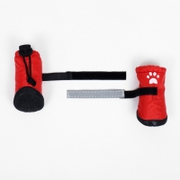 Ботинки высокие "Гулять", набор 4 шт, размер 4, красные Ботинки высокие "Гулять", набор 4 шт, размер 4, красные