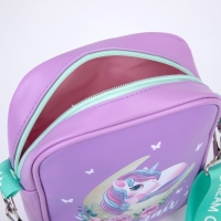 Сумка на ремешке детская для девочки «Единорог на луне», 15×5×21 Сумка на ремешке детская для девочки «Единорог на луне», 15×5×21