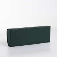 Футляр для очков на магните, длина 16 см, цвет тёмно-зелёный