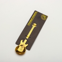 Ложка десертная из нержавеющей стали Magistro &laquo;Гитара&raquo;, длина 12 см, цвет золотой