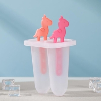 Форма для мороженого «Единороги», 7,5×6×15 см, 2 ячейки, цвет прозрачный Форма для мороженого «Единороги», 7,5×6×15 см, 2 ячейки, цвет прозрачный