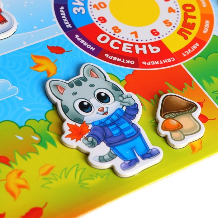 Магнитный конструктор-планшет &laquo;Времена года&raquo;