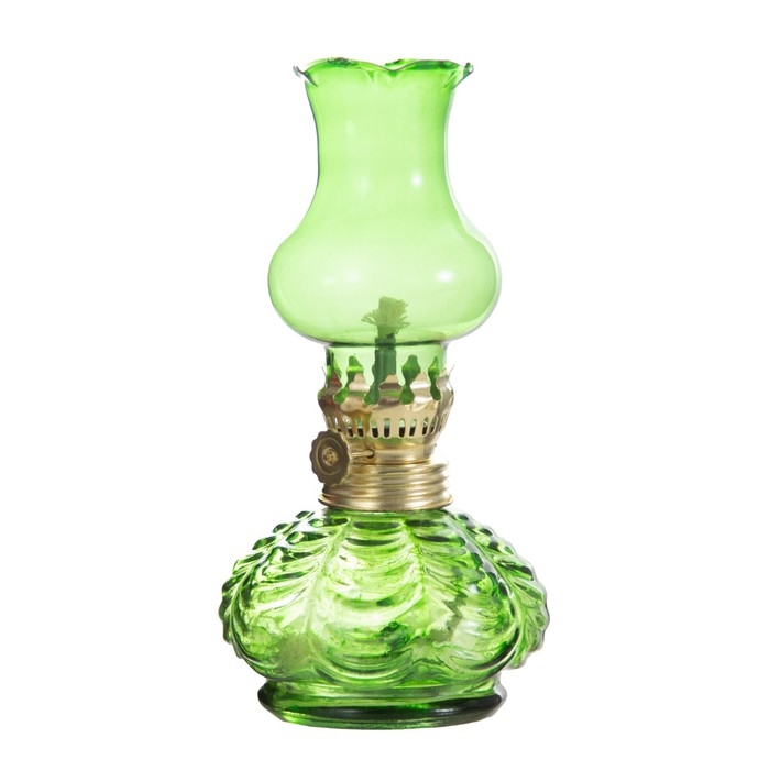 Керосиновая лампа декоративная Керосиновая лампа декоративная "Джин" зелёный 8х8х18 см RISALUX