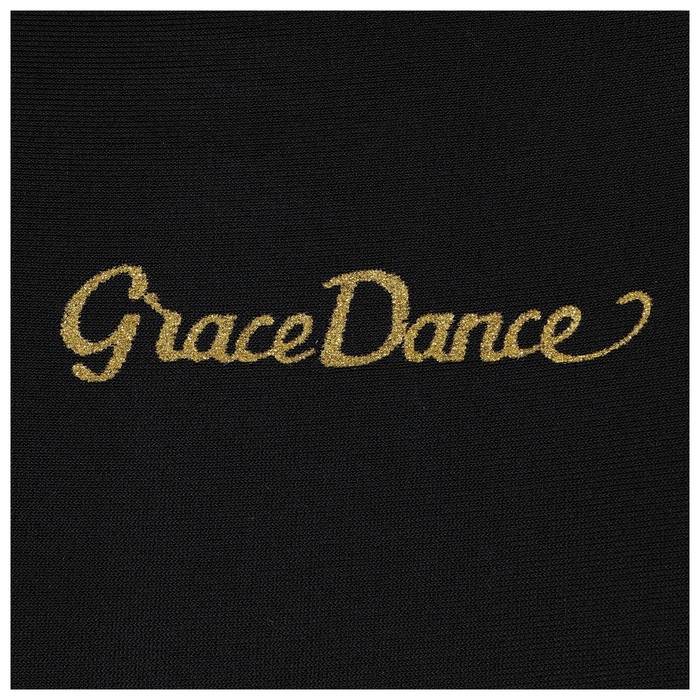 Топ-борцовка для гимнастики и танцев Grace Dance, р. 42, цвет чёрный