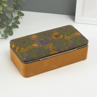 Шкатулка кожзам для украшений "Подсолнухи" пробка 10х18х6 см Шкатулка кожзам для украшений "Подсолнухи" пробка 10х18х6 см