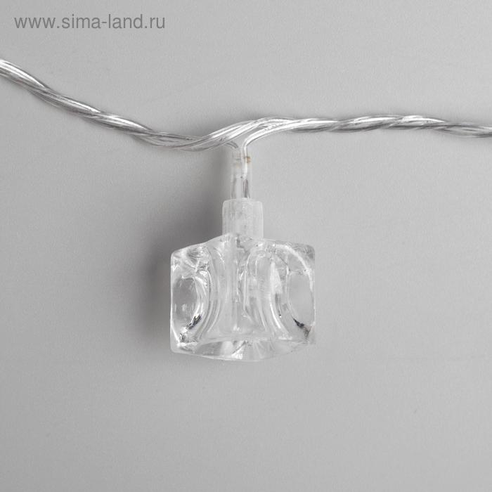 Гирлянда «Нить» 5 м с насадками «Кубики», IP20, прозрачная нить, 20 LED, свечение мульти (RG/RB), мигание, 220 В Гирлянда «Нить» 5 м с насадками «Кубики», IP20, прозрачная нить, 20 LED, свечение мульти (RG/RB), мигание, 220 В