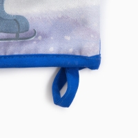 Новый год.Варежка-прихватка Этель Holiday 15х28см,саржа, 100% хл, ватин 250г/м2