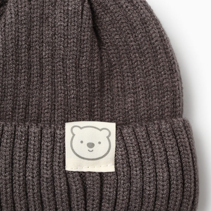 Шапка Крошка Я, р. 46-48см, 1-3 года, серый