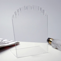 Подставка для кулонов, цепочек, браслетов 18,5&times;8&times;23,5 см, оргстекло 3 мм, В ЗАЩИТНОЙ ПЛЁНКЕ, цвет прозрачный