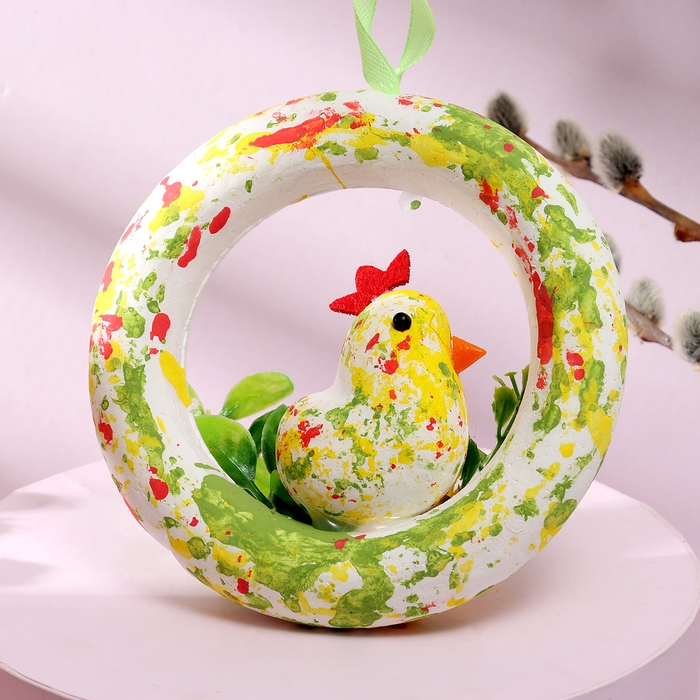 Декоративная пасхальная подвеска &laquo;Курочка&raquo; 3 &times; 12 &times; 12 см