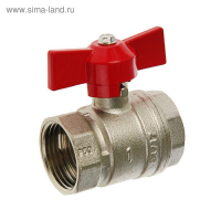 Кран шаровой "СТМ" Оптима, внутренняя/внутренняя резьба 1", бабочка Кран шаровой "СТМ" Оптима, внутренняя/внутренняя резьба 1", бабочка