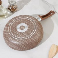 Сковорода глубокая Kantry, d=22 см, стеклянная крышка, пластиковая ручка, антипригарное покрытие, цвет коричневый Сковорода глубокая Kantry, d=22 см, стеклянная крышка, пластиковая ручка, антипригарное покрытие, цвет коричневый