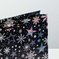 Пакет голографический вертикальный &laquo;Волшебного Нового года&raquo;, M 26 x 30 х 9 см , Новый год