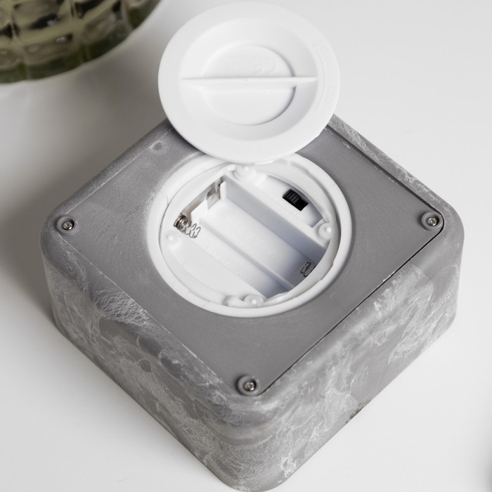 Светодиодная свеча декоративная, 7 &times; 15 &times; 7 см, пластик, воск, батарейки ААх2 (не в комплекте), свечение тёплое белое