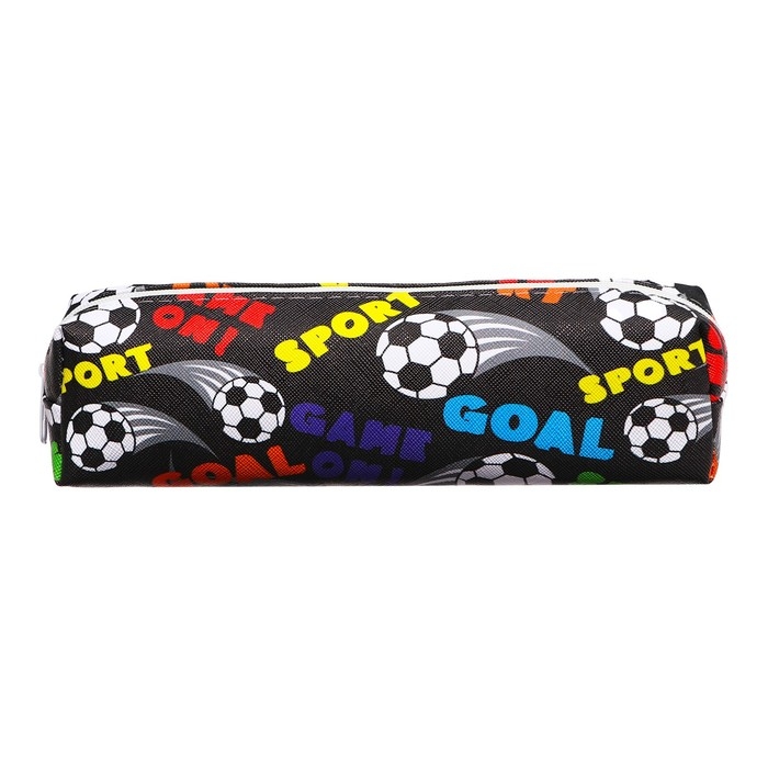 Пенал школьный на молнии Пенал школьный на молнии "Футбол" Calligrata, черный