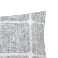 Наволочка декоративная Этель Квадраты цвет серый,45х45 см полиэстер