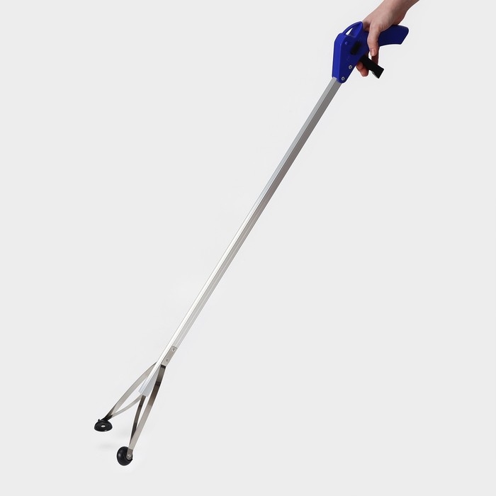 Захват для мусора алюминиевый, 99х12,5 см, ПВХ держатели Захват для мусора алюминиевый, 99х12,5 см, ПВХ держатели