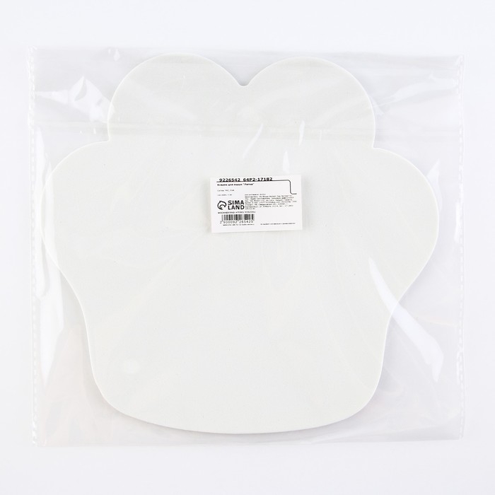 Коврик для мыши &laquo;Лапка&raquo; , 22 х 20 см