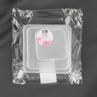 Набор контейнеров для рукоделия, 3 шт, 8,1 &times; 2,6 / 7,2 &times; 2,5 / 5,2 &times; 2 см, цвет прозрачный