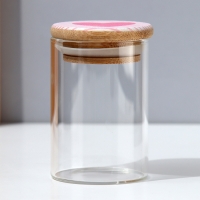 Банка для хранения сыпучих продуктов и круп &laquo;Готовь с любовью&raquo;, 100 мл