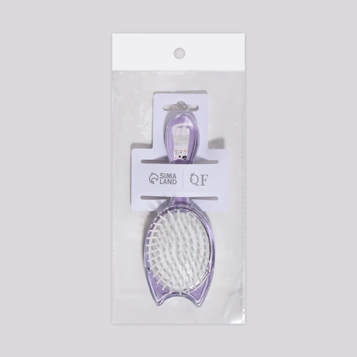 Расчёска - шейкер, 6 × 16 см, цвет фиолетовый Расчёска - шейкер, 6 × 16 см, цвет фиолетовый