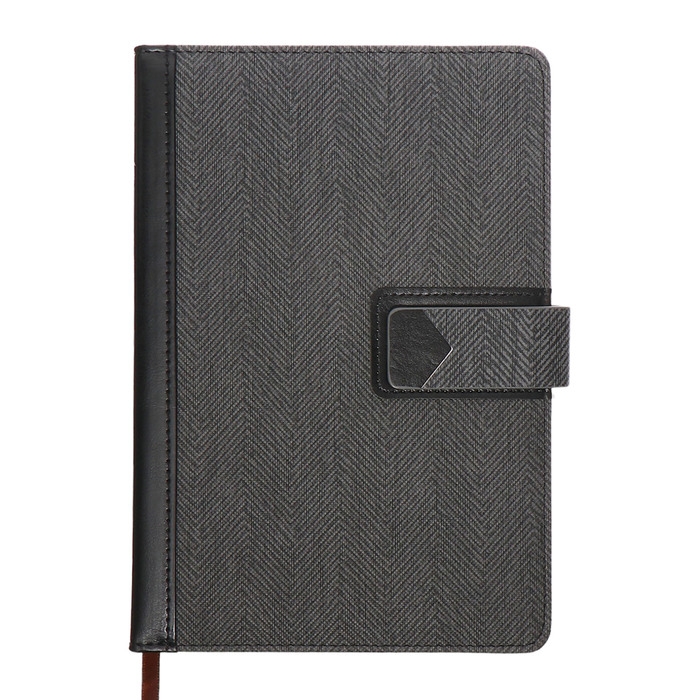 Органайзер на кольцах, А5, 128л, клетка, обл.кожзам, с хлястиком, Узоры, серый Органайзер на кольцах, А5, 128л, клетка, обл.кожзам, с хлястиком, Узоры, серый