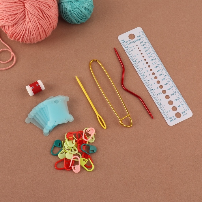 Набор для вязания, 31 предмет, цвет разноцветный Набор для вязания, 31 предмет, цвет разноцветный