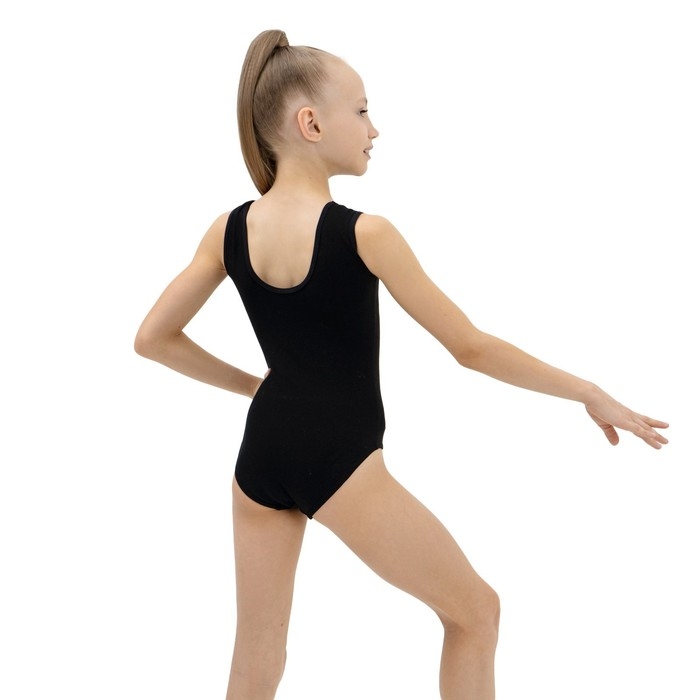 Купальник для гимнастики и танцев Grace Dance, р. 32, цвет чёрный
