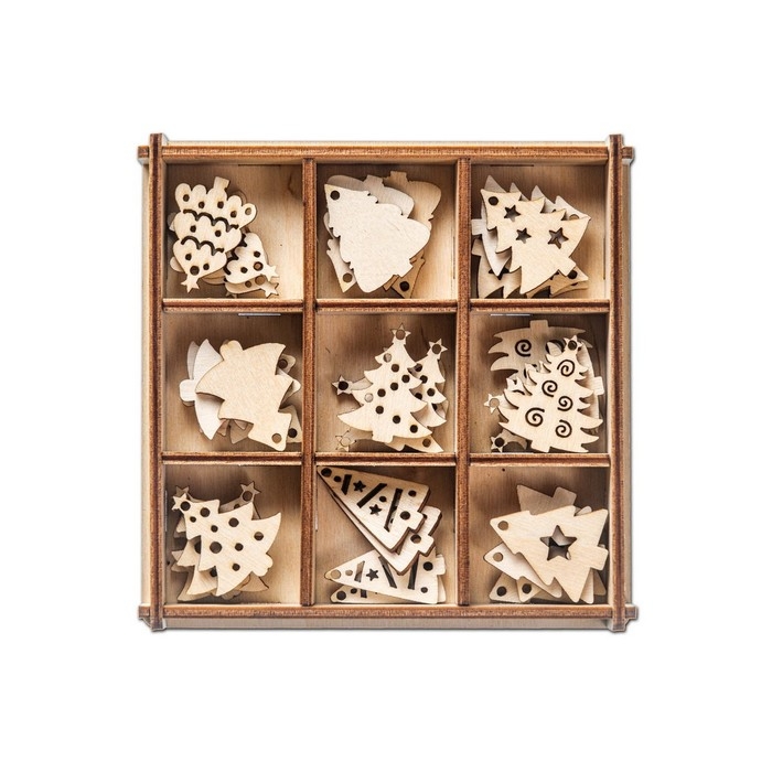 Новогодние заготовки для ёлочных игрушек &laquo;Мини-ёлочки&raquo;