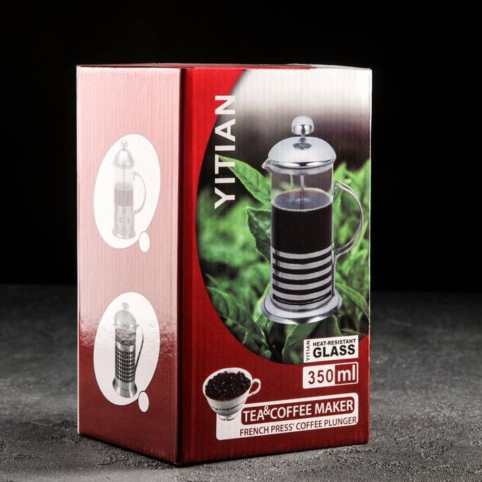 Чайник заварочный френч - пресс «Симон», 350 мл Чайник заварочный френч - пресс «Симон», 350 мл